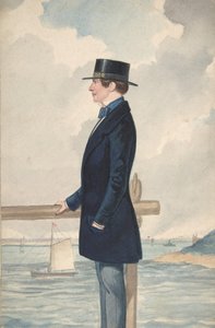 Bir Yatçı, 1806-65. by Robert Dighton the Younger