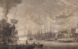 Londra Kulesi yakınında demirlemiş bir tekneden Londra Köprüsü