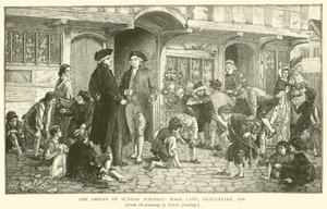 Pazar Okullarının Kökeni, Hare Lane, Gloucester, 1780