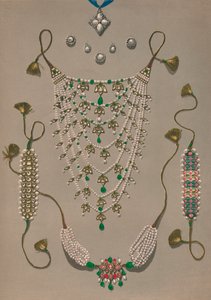 Çapraz Sarkıt Broşlar ve Küpeler, Hint Süsleri Süiti, 1863.