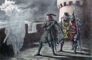 Hamlet, babasının hayaletini Elsinore Kalesi