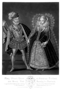 Mary Stuart, Fransa ve İskoçya Kraliçesi ve Henry Lord Darnley, Kocası, 1816.