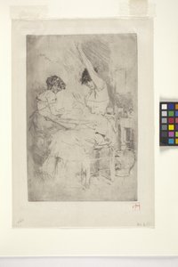 Boncuk İpleri, Venedik (gravür) by Robert Frederick Blum