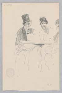 kafe sahnesi by Robert Frederick Blum