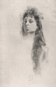 Uzun Saçlı Kızın Başı,.a.n.d., n.d.. by Robert Frederick Blum