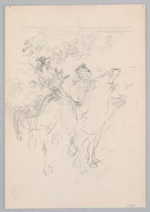 at sırtında erkekler by Robert Frederick Blum