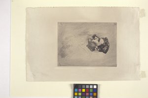 Bir Adamın Profil Portresi (gravür) by Robert Frederick Blum