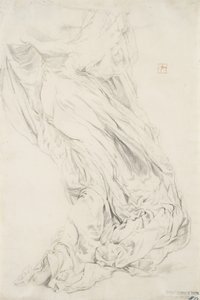 Moods to Music duvar resmi için perdelik çalışması, 1893-95 (kremalı kağıt üzerine sarı kalemle grafit) by Robert Frederick Blum
