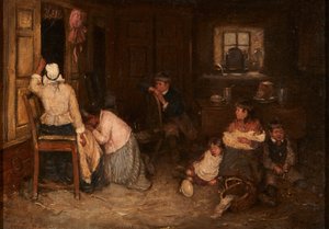 Üzücü Haber (tuval üzerine yağlı boya)