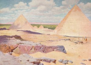 Çölden Gize Piramitleri, c1880, 1904 by Robert George Talbot Kelly