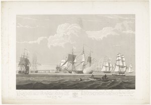On İki Hollandalı Tüccar Gemisinin Portsmouth Limanından Ayrılışı, 1833 (Levha 3) Ambargodan taburcu edilen 12 Nederlandsche Koopvaardy Gemisinin 2.d Haziran 1833