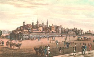 Londra Kulesi, c1821. by Robert Havell