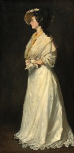 Beyaz genç kadın by Robert Henri