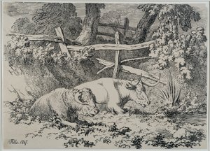 Sığır Dinlendirme, 1807 by Robert Hills