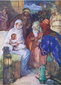 Doğu bilgeleri, Thomas Nelson tarafından yayınlanan İncil Resimli Kitaptan, c.1950