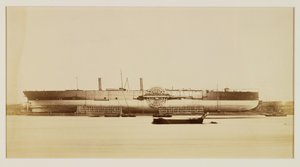 The Great Eastern, 17 Kasım 1857 (ıslak kolodion negatifinden albüm baskısı) by Robert Howlett