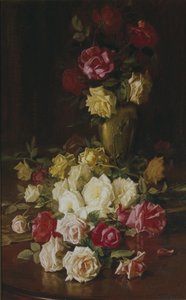 İsimsiz (Güller), c.1905-1915 (tuval üzerine yağlı boya) by Robert Jenkins Onderdonk