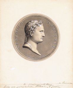 Sağdaki Profilde İmparator I. Napolyon - Madalya İçin Bir Tasarım by Robert Lefevre