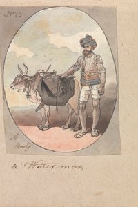 Öküz veya Bullock ile bir Su Adamı by Robert Mabon