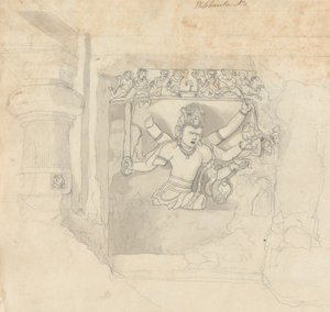 Elephanta'dan Şekil by Robert Mabon