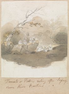 Yüklerini Bıraktıktan Sonra Dinlenen Hamallar veya Çömlekçiler by Robert Mabon