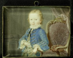 William V (1748-1806), Orange-Nassau Prensi, çocukken by Robert Mussard