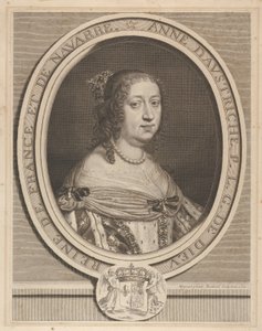 Avusturyalı Anne, 1660. by Robert Nanteuil