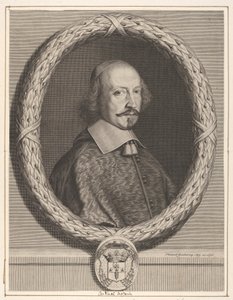 Kardinal Jules Mazarin, 1656. by Robert Nanteuil