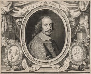 Kardinal Mazarin, 1660. by Robert Nanteuil