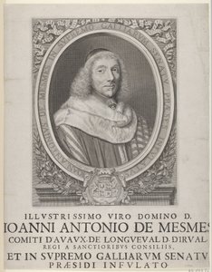 Jean-Antoine de Mesmes, 1658. by Robert Nanteuil
