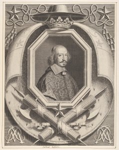 Kardinal Jules Mazarin, 1659. by Robert Nanteuil