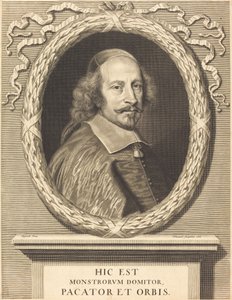 Kardinal Jules Mazarin by Robert Nanteuil after Pierre Mignard I