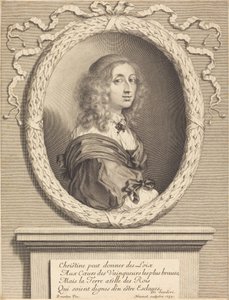 Christina, İsveç Kraliçesi by Robert Nanteuil after Sébastien Bourdon
