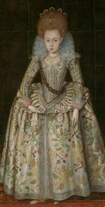 Prenses Elizabeth 1596-1662, Daha Sonra Bohemya Kraliçesi, yaklaşık. 1606. by Robert Peake I