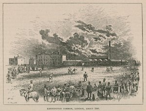 ಕೆನ್ನಿಂಗ್ಟನ್ ಕಾಮನ್, ಲಂಡನ್, ಸುಮಾರು 1840 ಟರ್ಕ್ by Robert Randoll
