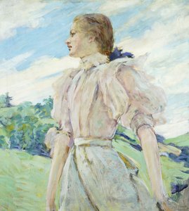 Breezy Day, 1898 dolayları (tuval üzerine yağlı boya) by Robert Reid