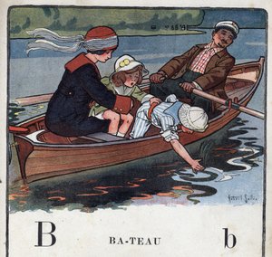 Çocuk kitabı “” Okuyacağım - Bir baba tarafından metodik ve eğlenceli alfabe””” 1926. Robert Salles