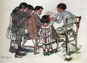 Çocuk kitabı “” Okuyacağım - Bir baba tarafından metodik ve eğlenceli alfabe””” 1926. Robert Salles