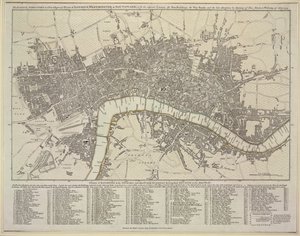 Londra, Westminster ve Southwark planı by Robert Sayer