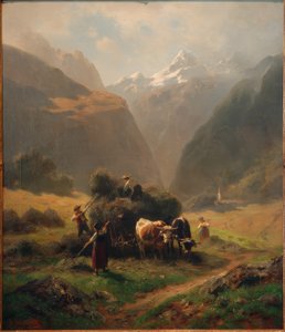Yüksek dağlarda saman yapımı by Robert Schietzold