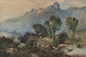 Yeşilbaş ördekler ile manzara by Robert Scott Temple