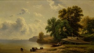 Kamp Alanı ile Peyzaj, n.d. by Robert Seldon Duncanson