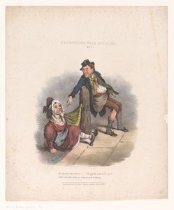 Sarhoş adam ve kadın ile çizgi film Seymour