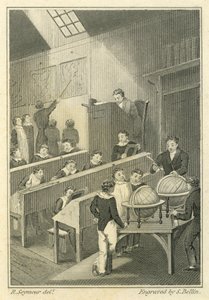 Nicholas Nickleby: Dotheboys Hall, Samuel Bellin (1799-1893) tarafından oyulmuş