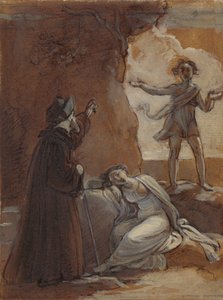 Prospero ve Ariel by Robert Smirke