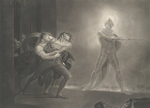 Hamlet, Horatio, Marcellus ve Hayalet Shakespeare, Haml..., ilk kez 1796