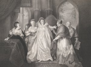 Kraliçe Catherine, Kardinal Wolsey ve Kardinal Campeius Sha..., ilk kez 1796