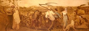 Harvest Moon, c.1883 (kağıt üzerine elle boyanmış gravür) by Robert Walker Macbeth