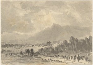 Manzara - Kayalar ve Dağlar by Robert Walter Weir