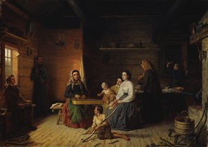 Köylü Kulübesinde Kantele Oynamak, 1868.